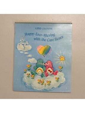 Vintage 1988 Care Bears Wall Calendar American Greetings Unused Rainbow Bears